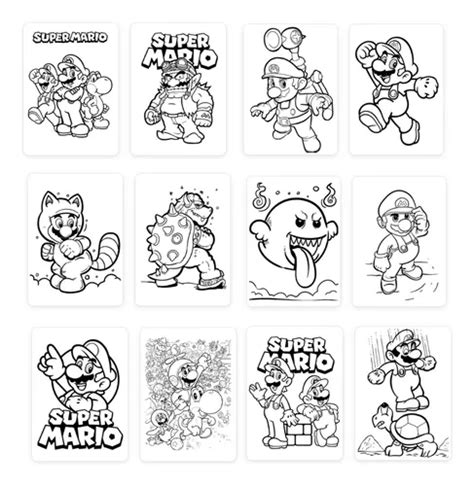 100 Páginas Para Colorear Pintar Super Mario Bros Imprimible Cuotas Sin Interés