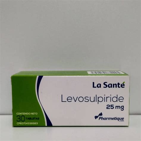 MEDICINA LEVOSULPIRIDE 25 MG X 30 TABLETAS Sihay