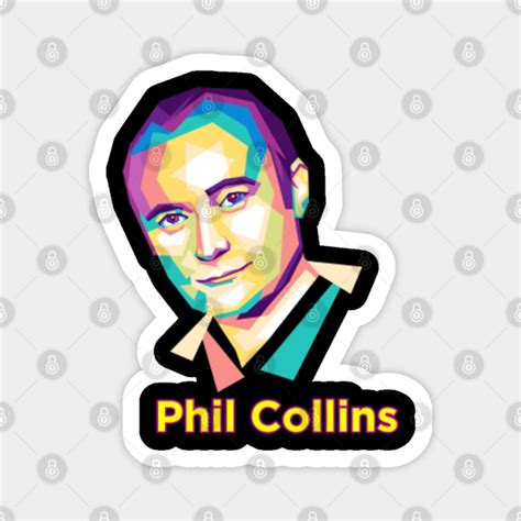 Phil Collins 80s Retro Aesthetic Design Wpap Phil Collins Magnet