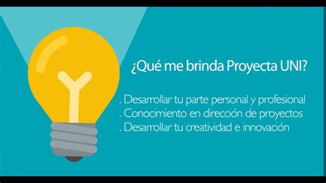 Convocatoria Proyecta Uni Youtube