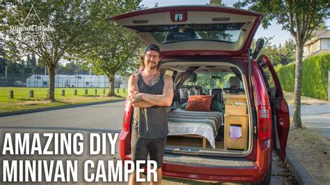 Man Lives Fulltime In A Minivan Ingenious Diy Build Has Everything He