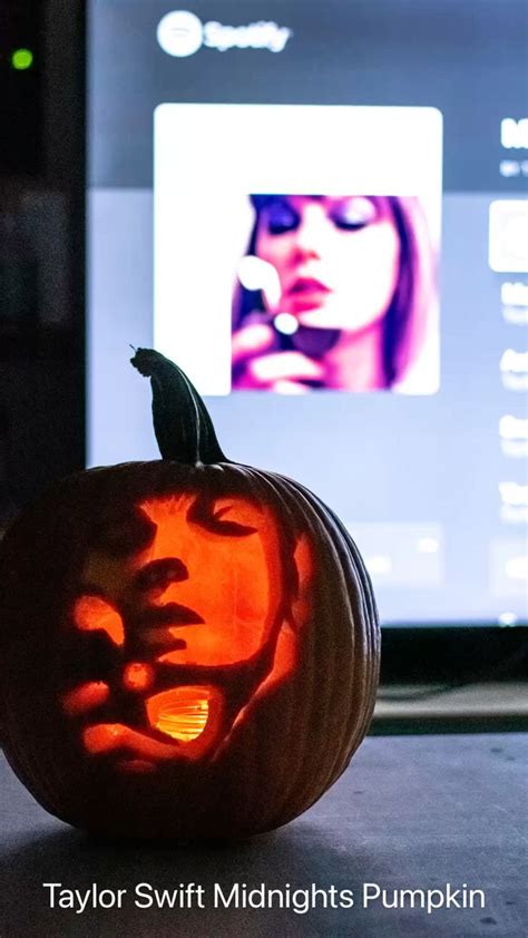 Taylor Swift Midnights Pumpkin | Pumpkin carving, Pumpkin, Halloween art