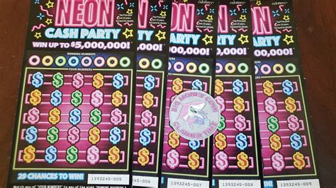 600 Neon Cash Party Book California Lottery Scratchers Part 2 YouTube