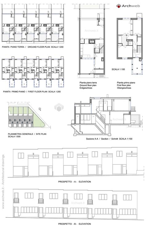 1927 J J P Oud Buildings In Weissenhof 5 9 14002169