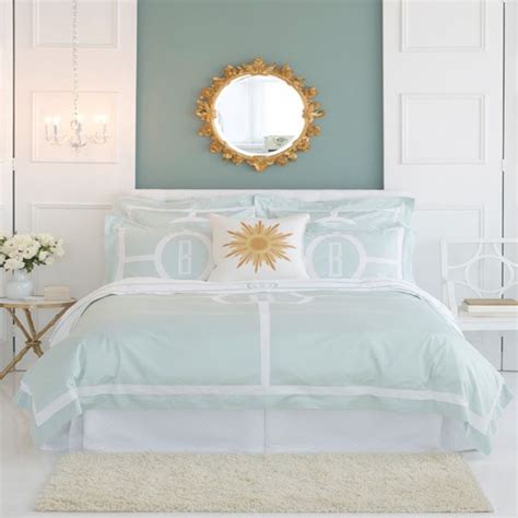 Seafoam Green Bedding Style Home Decor Bedroom Decor Monogram Bedding