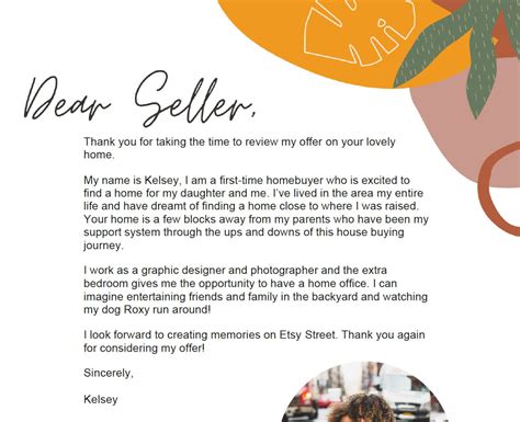 Editable Buyer Offer Letter Digital Etsy