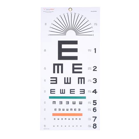 Plastic Eye Test Chart, Tumbling E – GoBioMed