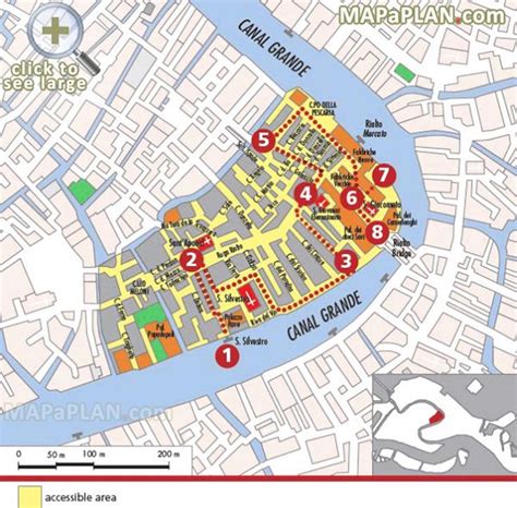 Venice maps - Top tourist attractions - Free, printable city street map ...