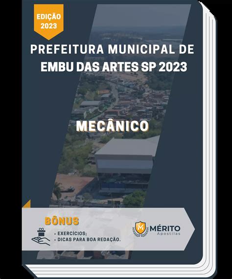 Apostila Mecânico Prefeitura de Embu das Artes SP 2023 Mérito Apostilas