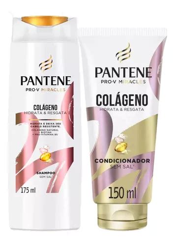 Kit Shampoo E Cond Pantene Pro v Miracles Colágeno 175ml MercadoLivre