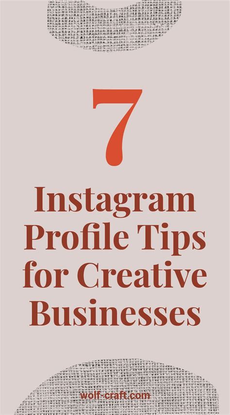 7 Instagram Profile Tips | Instagram profile, Instagram business, Name for instagram