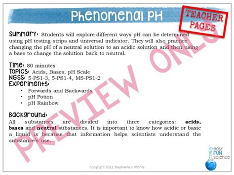 Experiments with pH | Editable | Digital | Made By Teachers