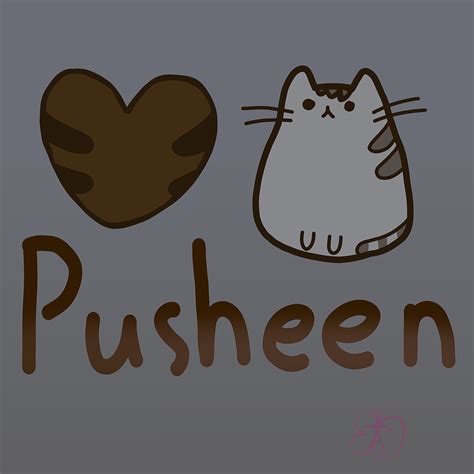 Pusheen Heart By Butterflyofdawn On Deviantart