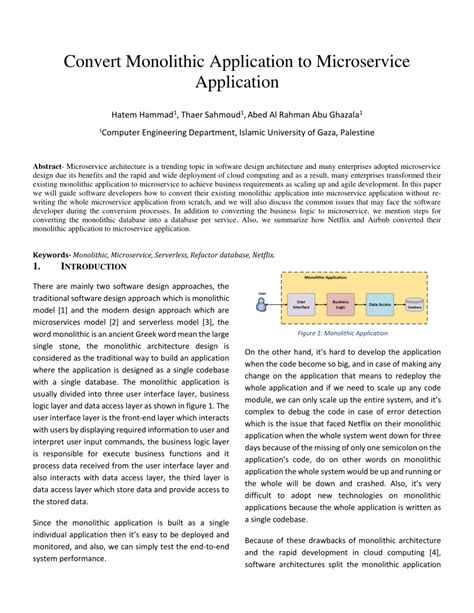 convert monolithic application  microservice application