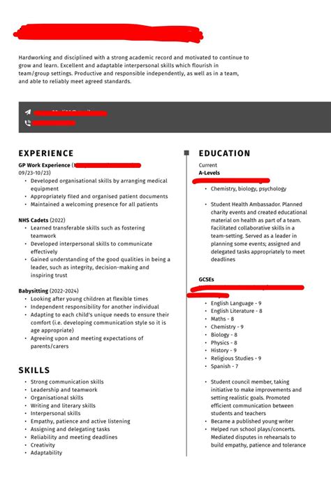 17 with no real job experience, first CV i’ve ever made : r/resumes