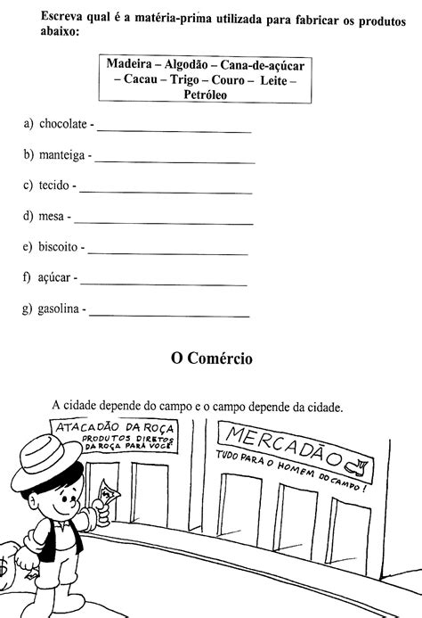 Atividades Sobre Comercio 4 Ano
