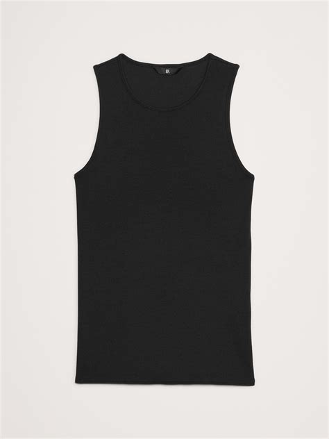 Ribbed Cutaway Tank Banana Republic