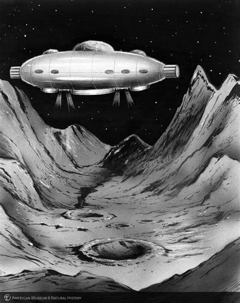 Amnh Research Library Digital Special Collections Moon Ship Drawing