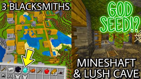 💥 Seed New Best Seed For Minecraft Bedrock 118 Cool 3 Blacksmiths