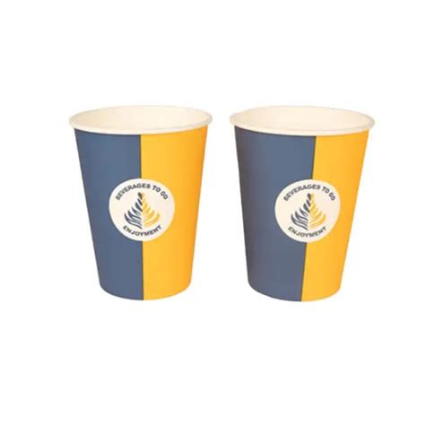 Custom Printed 8oz Disposable Coffee Cups with Lids - Disposable Cups ...