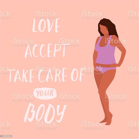 Love Accept Take Care Of Your Body Card Poster Beautiful Plus Size