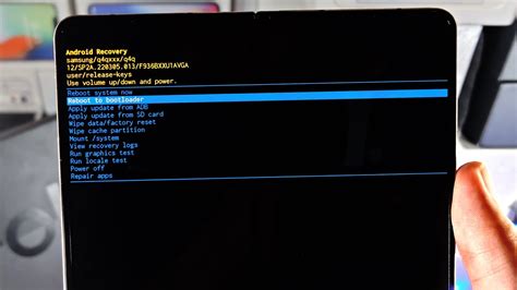 How To Enter Recovery Mode On Samsung Galaxy Z Fold Exit Youtube