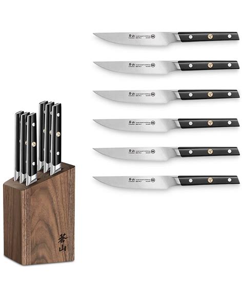 Cangshan Tc Series 6 Pc Steak Knife Set And Walnut Block Macys