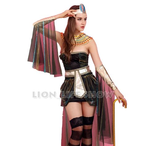 2016 Halloween Clothes Women Sleeveless Arab Queen Of Egypt Cleopatra