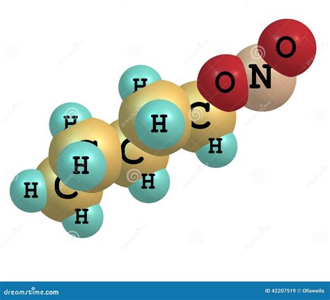 3d Image Of Amyl Formate Skeletal Formula Stock Photo Cartoondealer