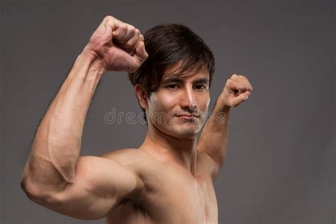 Handsome Asian Man Stock Image Image Of Shirtless Naked