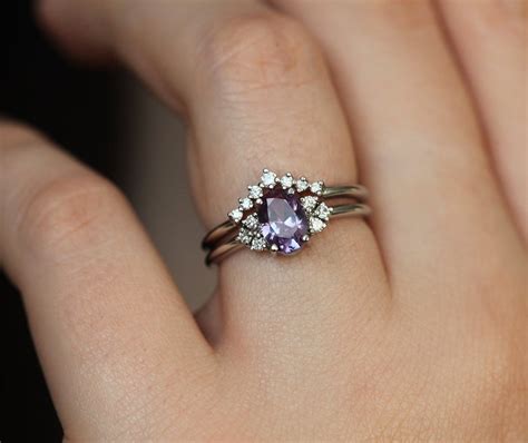 Lab Alexandrite Ring Oval Alexandrite Engagement Ring Etsy Australia