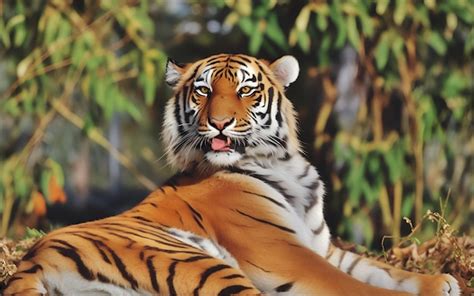 Premium Photo | Tiger in the nature habitat tiger male