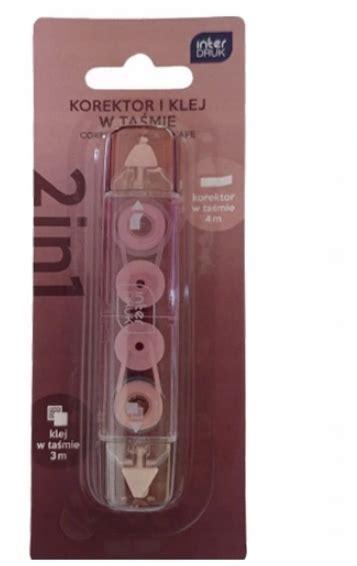 Korektor I Klej W Ta Mie Szkolny Interdruk Nude W Biurowy Szkolny Cena