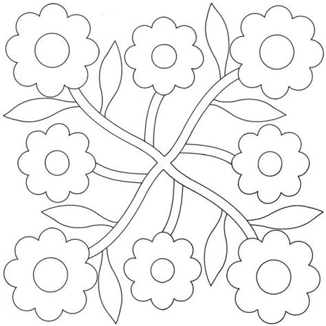 Free Printable Flower Applique Patterns