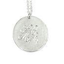 Personalised Silver Medal Necklace By Sibylle De Baynast Jewels