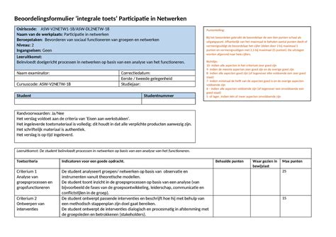 Beoordelingsformulier ASW V2NETW218 23 24 Beoordelingsformulier