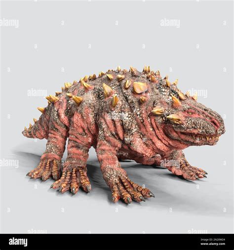 3d Illustration Of An Isolated Fantasy Basilisk Creature Stock Photo