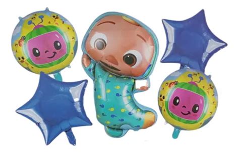 Kit 5 Globos Fiesta Infantil Cocomelon MercadoLibre