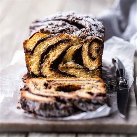 Chocolate Babka: Soft brioche swirled with chocolate -Baking a Moment