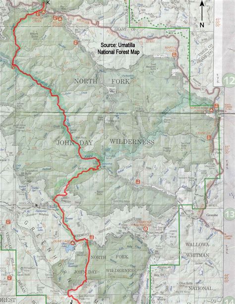 Austin Jct To Fs Rd 52 Nf John Day Wilderness Outdoor Adventures