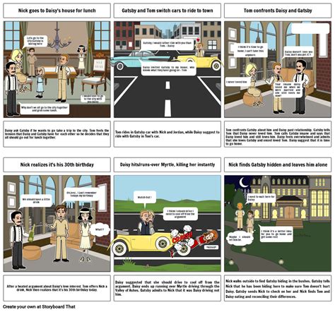 Chapter 7 The Great Gatsby Storyboard By 76127dc6