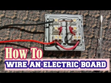 How To Wiring Of An Electric Board Electric Board Wiring Connection