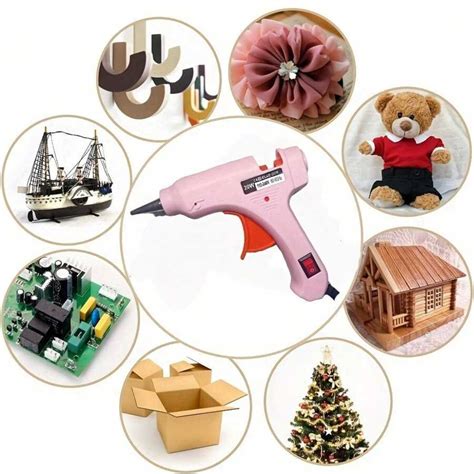 Hot Glue Gun Corded 20W Hot Melt Glue Gun Fast Heating Up Industrial High Temperature Melting