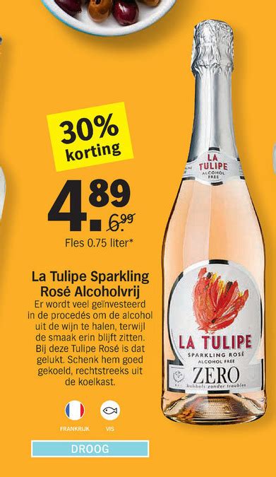 La Tulipe Rose Alcoholvrije Wijn Folder Aanbieding Bij Albert Heijn