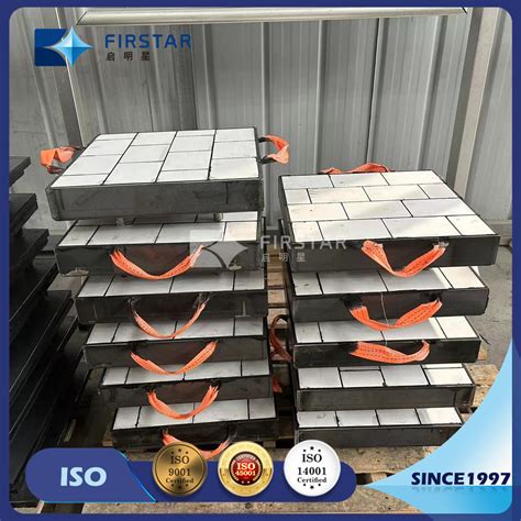 Steel Backed Rubber Zta Ceramic Wear Liner For Chute Hopper China