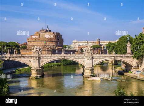 Rome Italy 20190615 Panoramic View Of Rome With Castle Of St