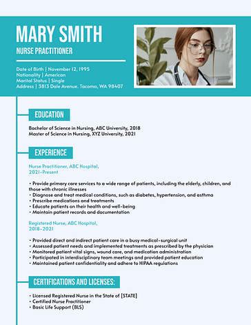 Medical Resume Templates | Renderforest