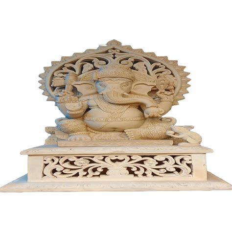 Teak Wood Wooden Lord Ganesha Statue Temple At Rs 40000 In Tirupati