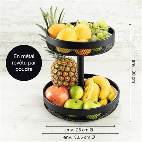 Moritz Moritz Pr Sentoir Fruits Noir M Tal Plat Fruits Moderne