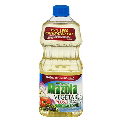 Mazola Vegetable Plus Cholesterol Free 40 Oz Aceites De Cocina Y